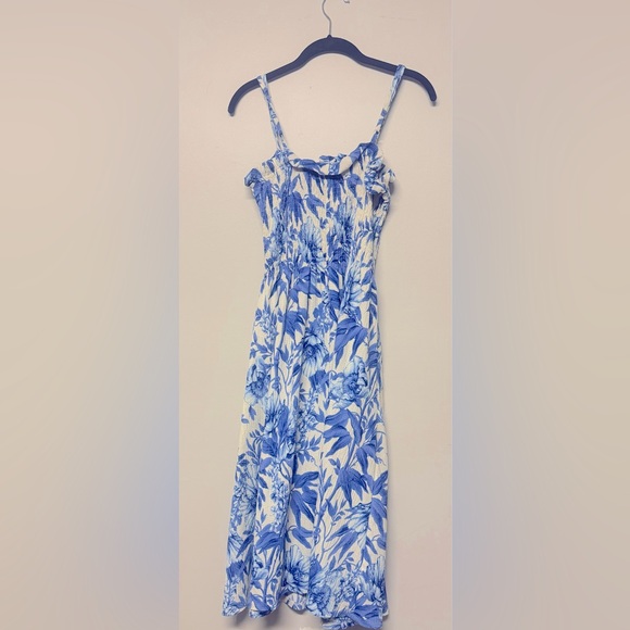 H&M Blue and White Sundress Size S - Picture 2 of 3